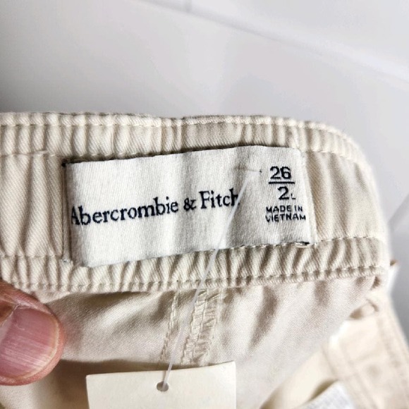 Abercrombie & Fitch Relaxed Cargo‎ Pant Women's Size 26 Long NEW - Picture 10 of 13